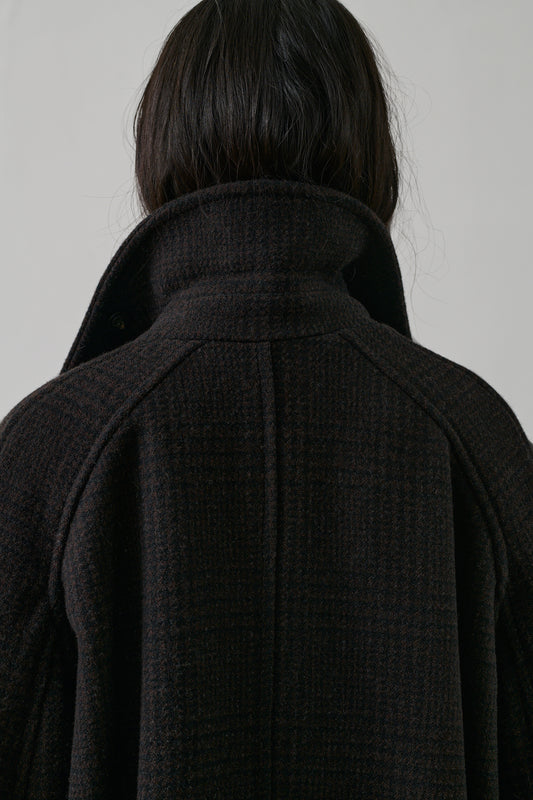 Manteau Berlin - Marron/Noir - Laine - Femme