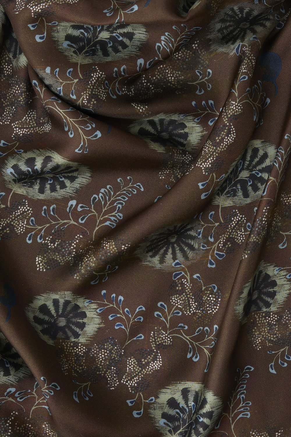 Blouse Fresia - Aubergine/Vert - Soie - Femme