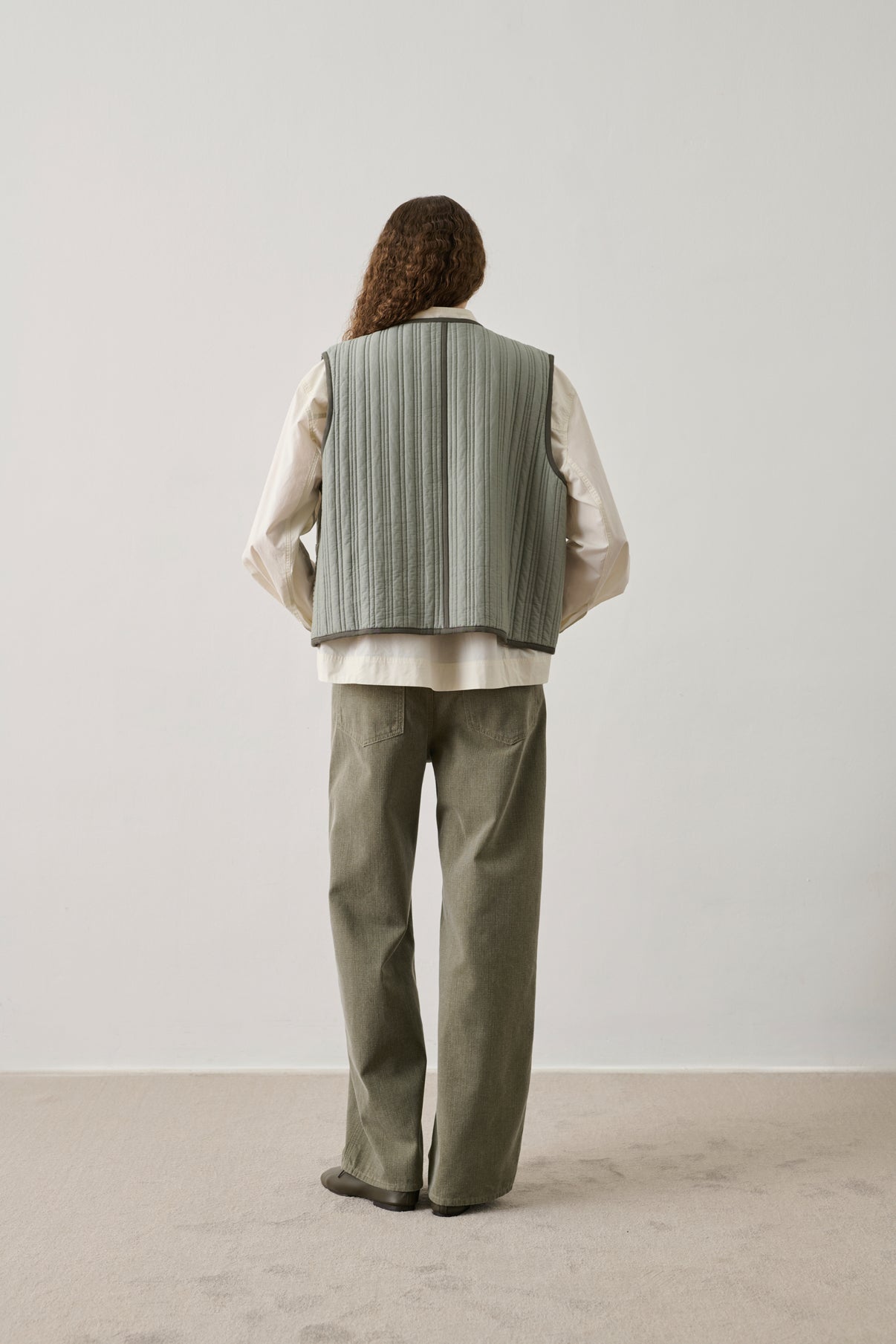 Blouson Hima - Vert D'Eau/Beige - Coton - Femme vue 3