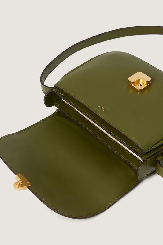 Sac Bellissima Mini - Vert Olive - Cuir - Femme